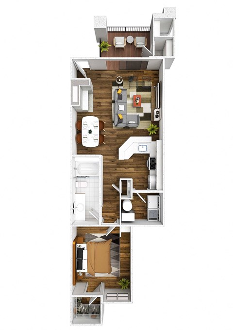 The Bluffs at Highlands Ranch Apartments in Highlands Ranch, Colorado Wildflower Floor Plan